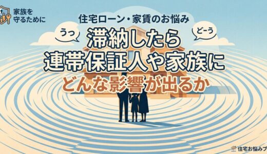フラット35を滞納したら連帯保証人や家族にどんな影響が出るか