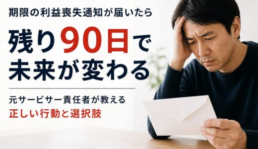 期限の利益喪失通知が届いたら｜元サービサー責任者が教える残り90日の戦い方【2026年版】