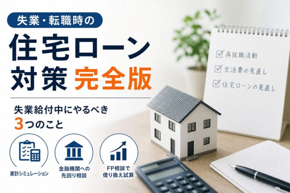 失業・転職時の住宅ローン対策を考える人のイメージ