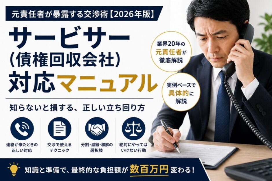 サービサー（債権回収会社）対応の交渉イメージ