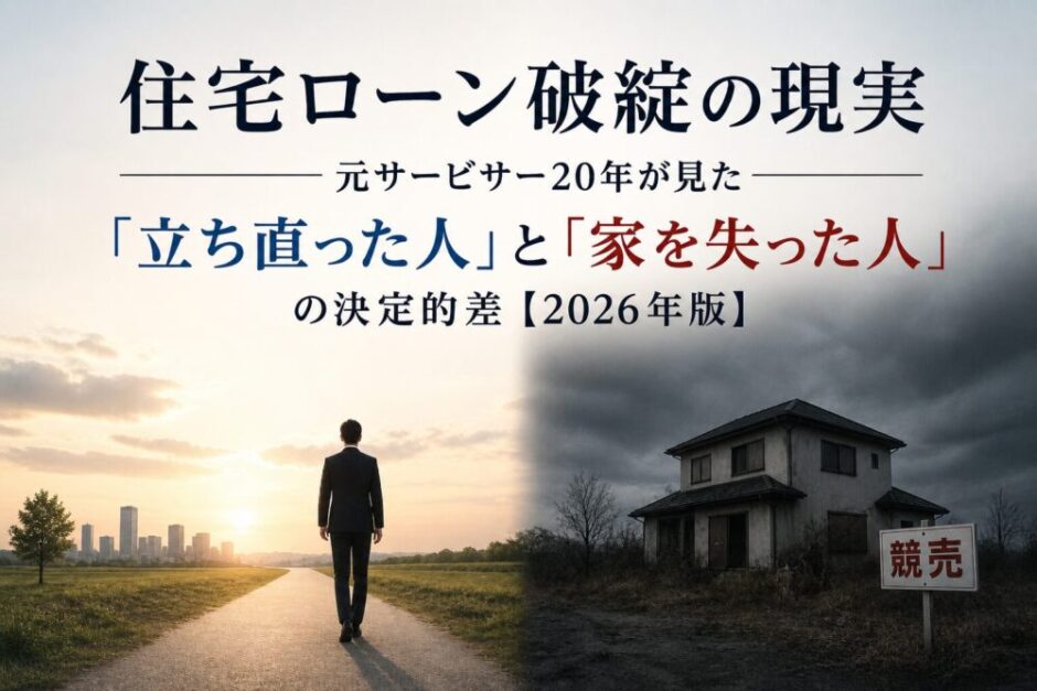 住宅ローン破綻の現実を表すイメージ