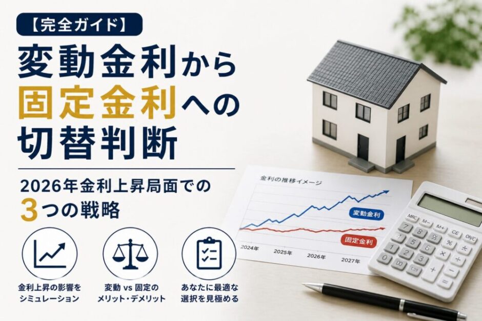 変動金利から固定金利への切替判断イメージ