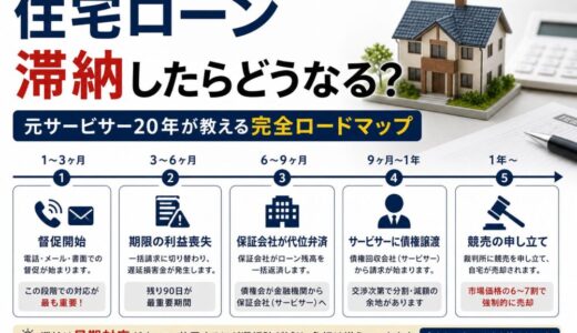 住宅ローン滞納したらどうなる？元サービサー20年が教える完全ロードマップ【1ヶ月〜競売まで】