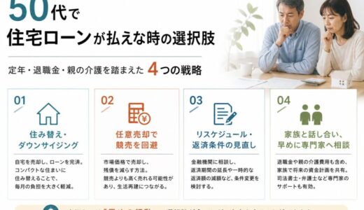 50代で住宅ローンが払えない時の選択肢｜定年・退職金・親の介護を踏まえた4つの戦略【2026年版】