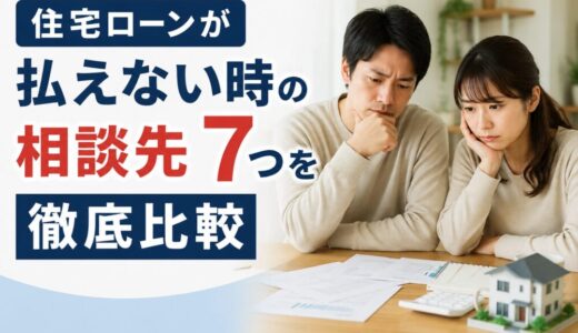 住宅ローンが払えない時の相談先7つを徹底比較｜元・住宅ローン回収の責任者が教える”誰に・いつ・何を”相談すべきか