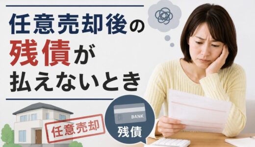 任意売却後の残債が払えないとき｜元・住宅ローン回収の責任者が明かす”その後”の現実と生活再建の道