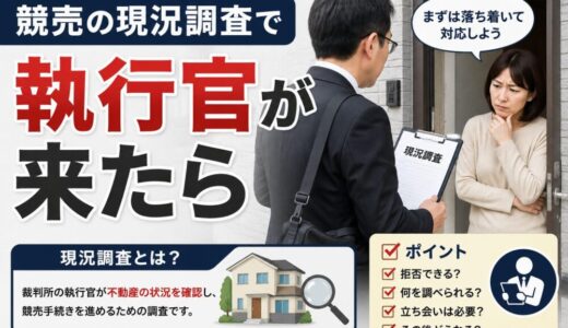 競売の現況調査で執行官が来たら｜元・住宅ローン回収の責任者が教える”何をされるか”と、まだ間に合う手