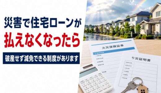 災害で住宅ローンが払えない時の「自然災害債務整理ガイドライン」｜破産せず・信用情報に載せずに減免する方法【元・住宅ローン回収の責任者が解説】